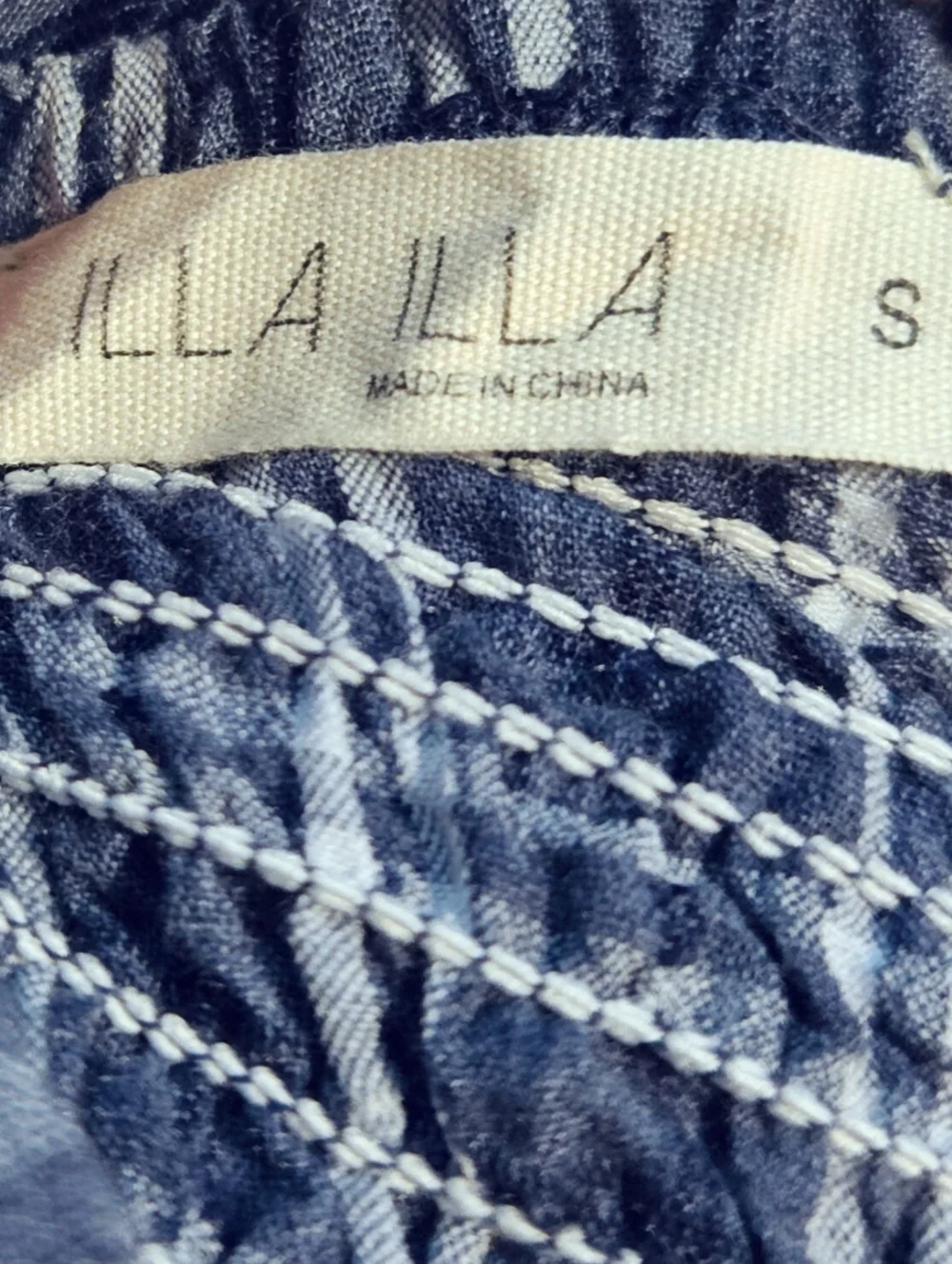 ILLA ILLA Anthropologie Chambray Plaid Two Piece Crop Top Ruffle Skirt Set NWOT